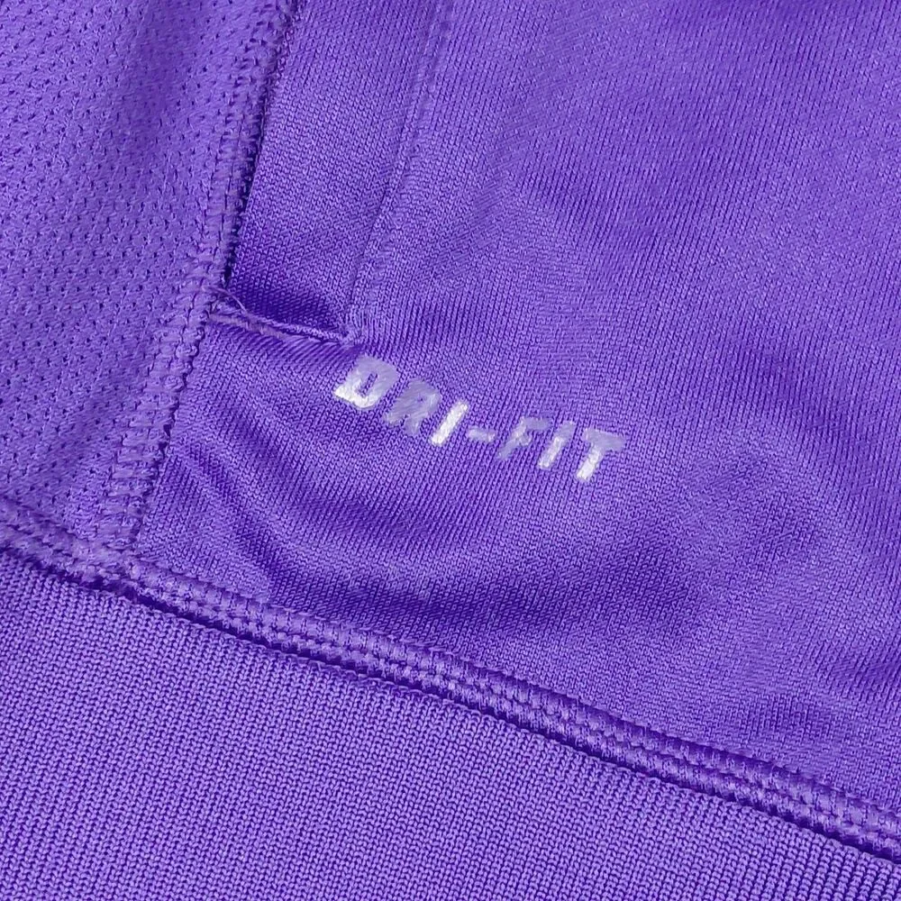 Nike Clemson Tigers Track Jacket Mens 2XL XXL Purple Full Zip Up Dri-Fit